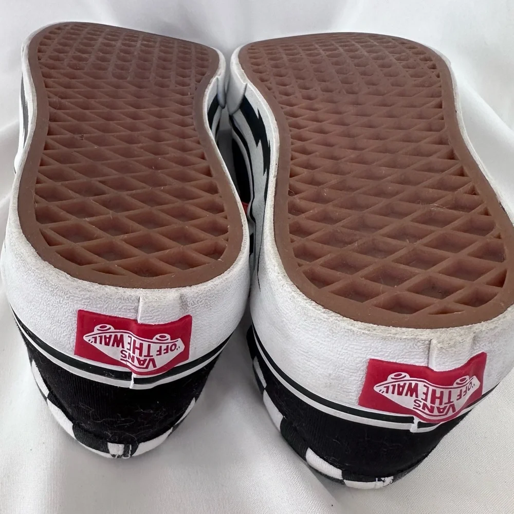 Vans Customized Black Slip-On Sneakers - Picture 8 of 9